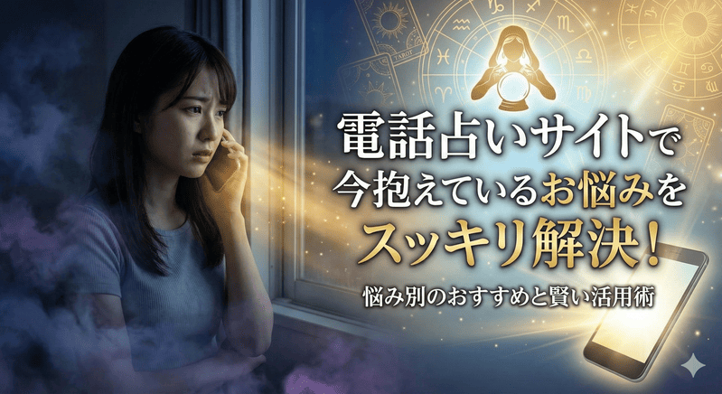 電話占いサイトで今抱えているお悩みをスッキリ解決！悩み別のおすすめと賢い活用術